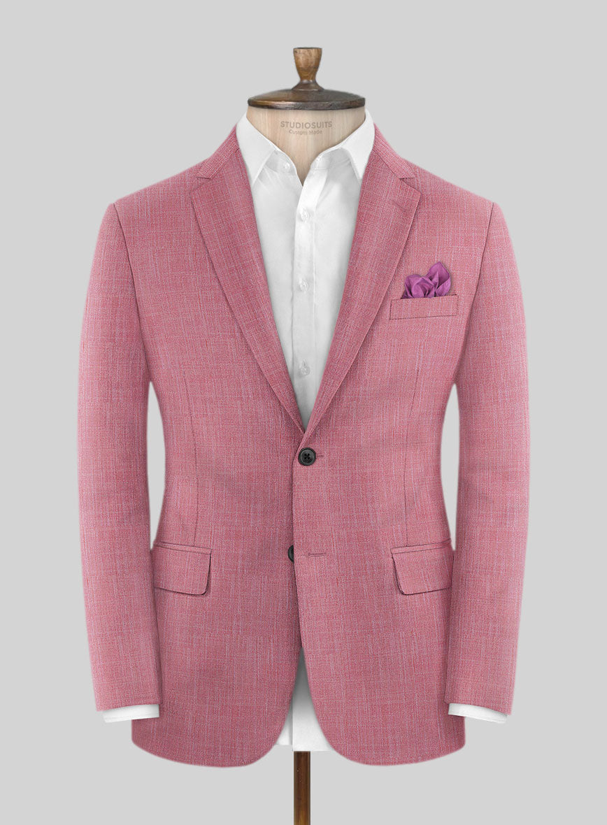 Bamboo Wool Pink Lemonade Jacket - StudioSuits