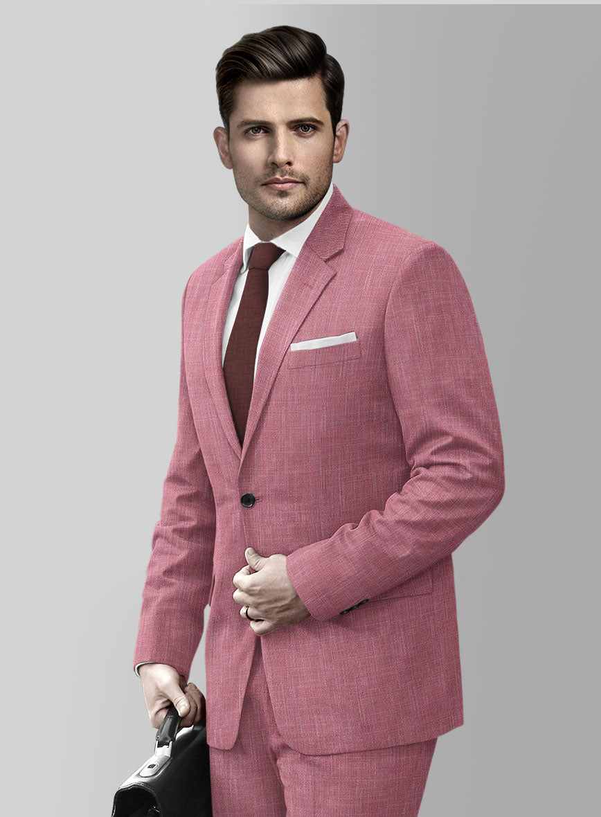 Bamboo Wool Pink Lemonade Jacket - StudioSuits