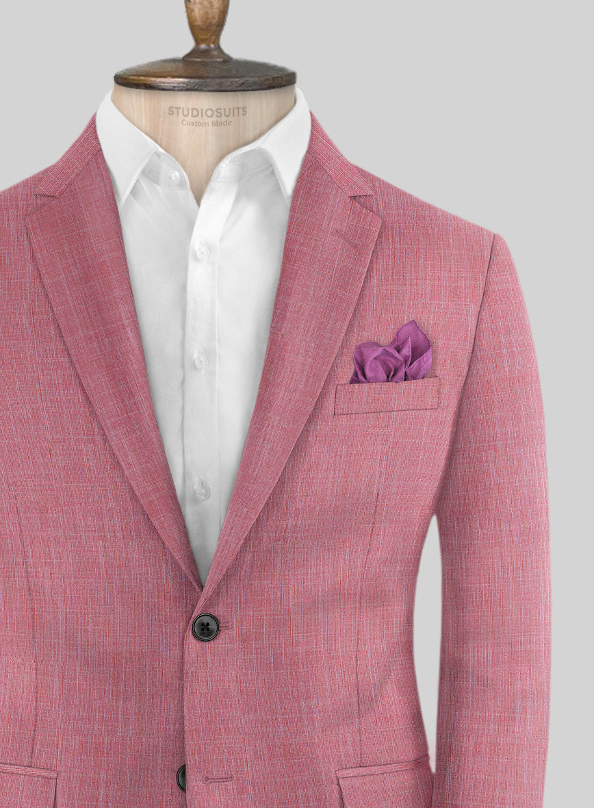 Bamboo Wool Pink Lemonade Jacket - StudioSuits