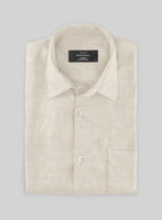 Beige Cotton Linen Shirt