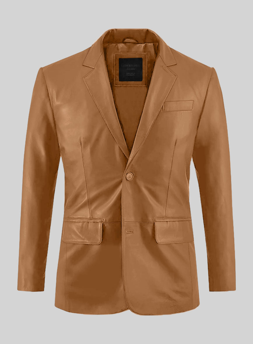 Bella Brown Leather Suit - StudioSuits