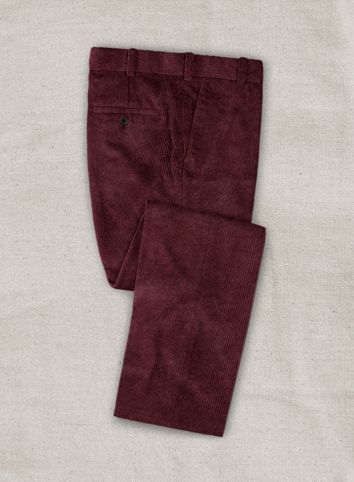 Berry Wine Corduroy Suit - StudioSuits