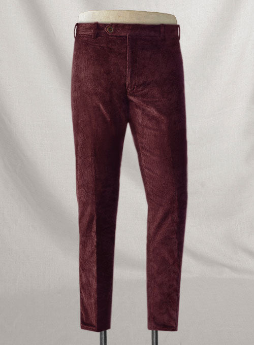 Berry Wine Corduroy Suit - StudioSuits