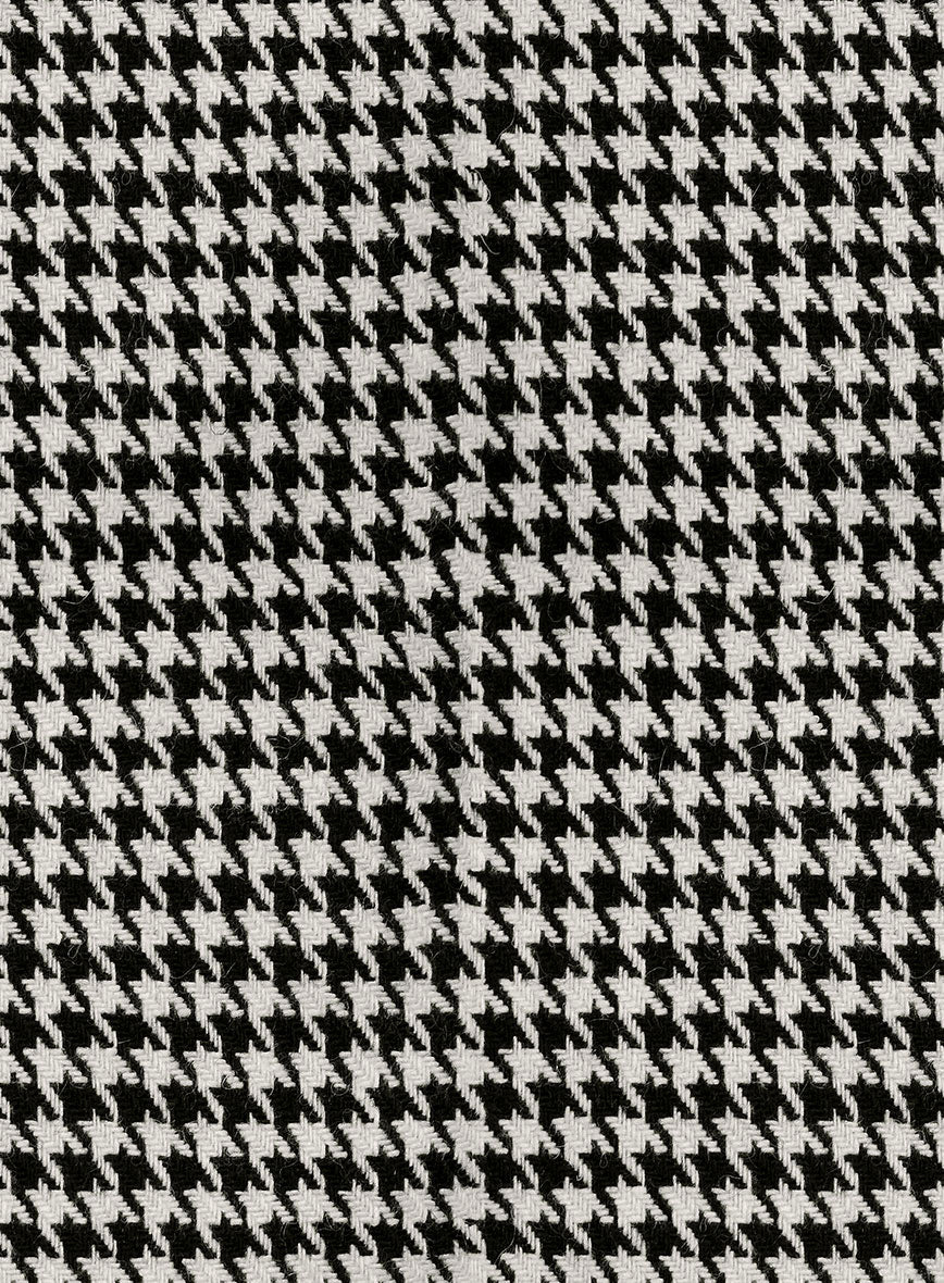 Big Houndstooth BW Tweed Double Breasted Suit - StudioSuits