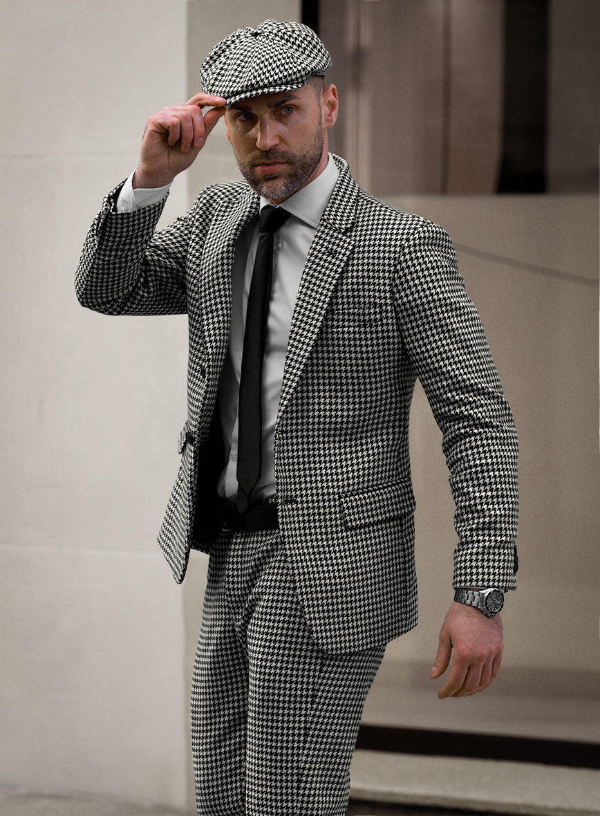 Big Houndstooth BW Tweed Jacket - StudioSuits