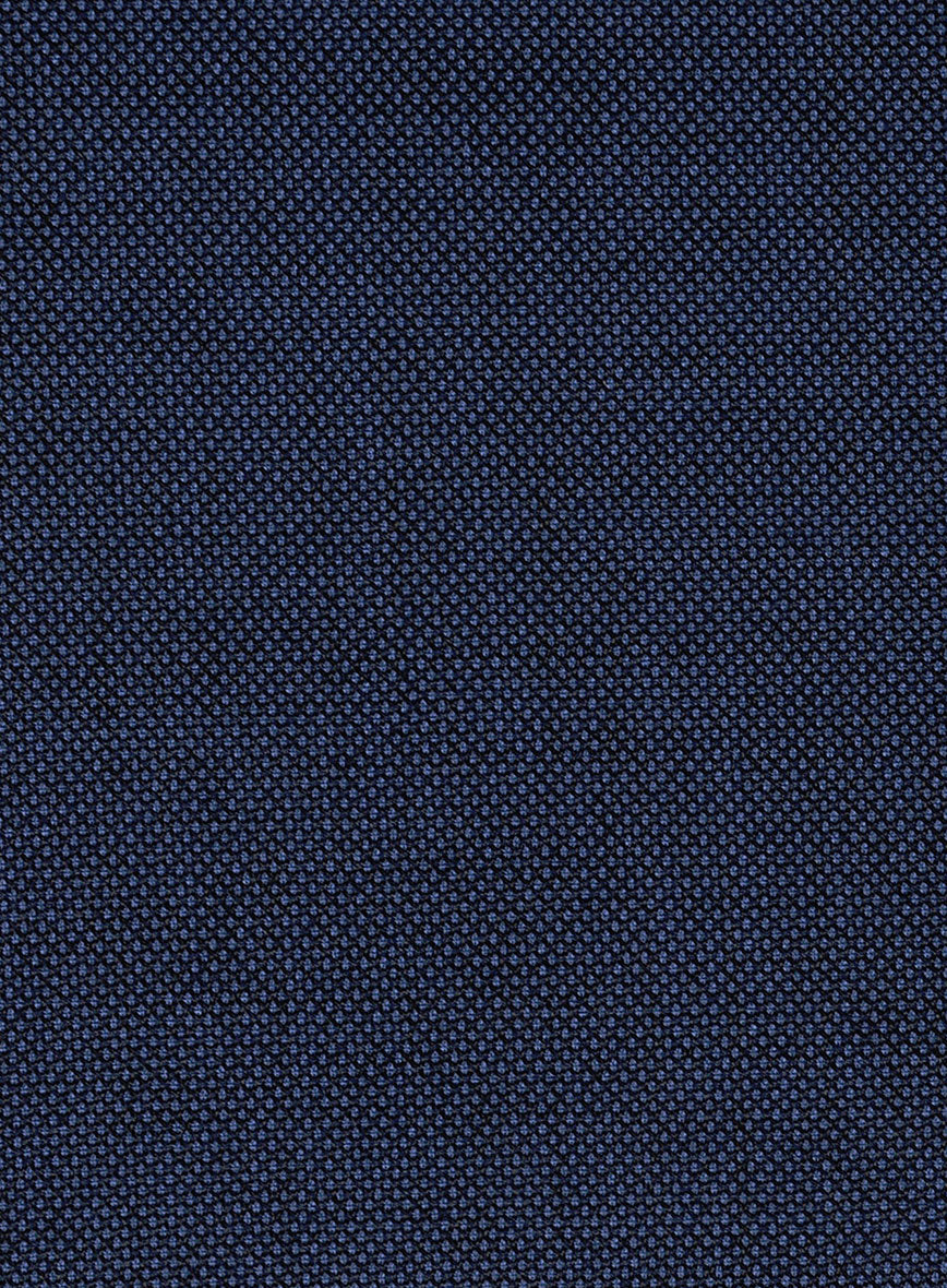 Birdseye Wool Royal Blue Pants - StudioSuits