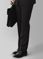 Black Merino Wool Suit - StudioSuits