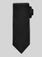 Black Satin Tie - StudioSuits