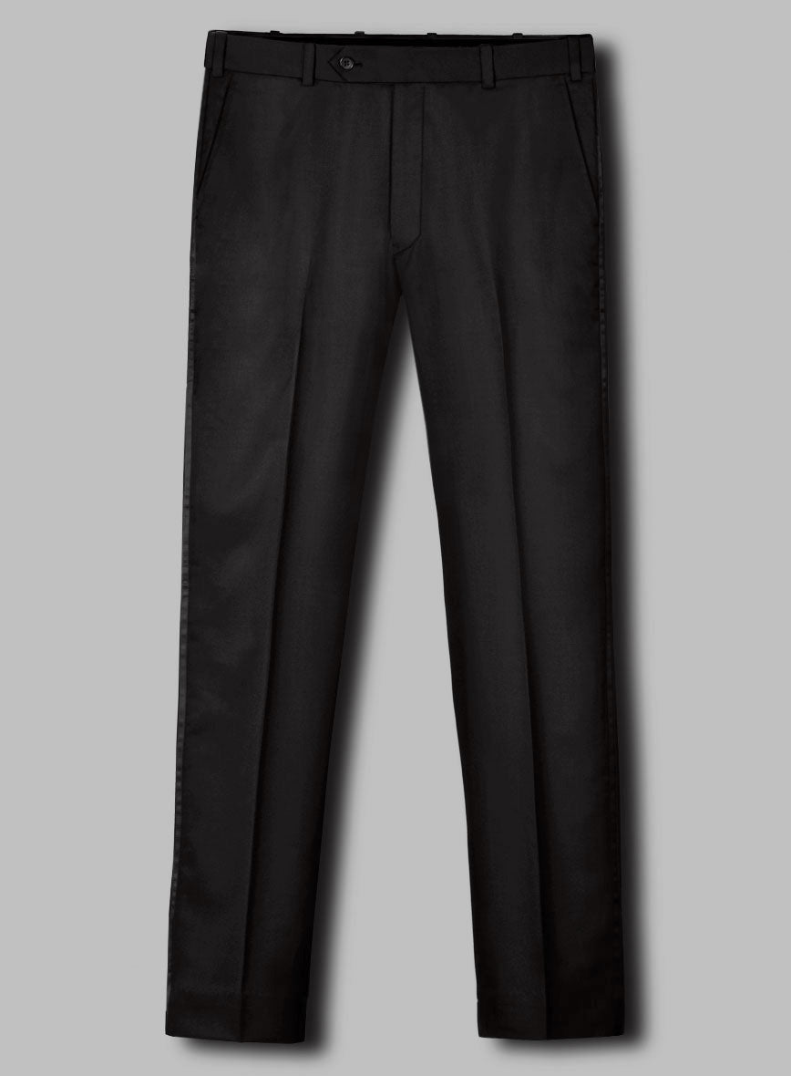 Black Smoking Double Breasted Tuxedo Suit - StudioSuits