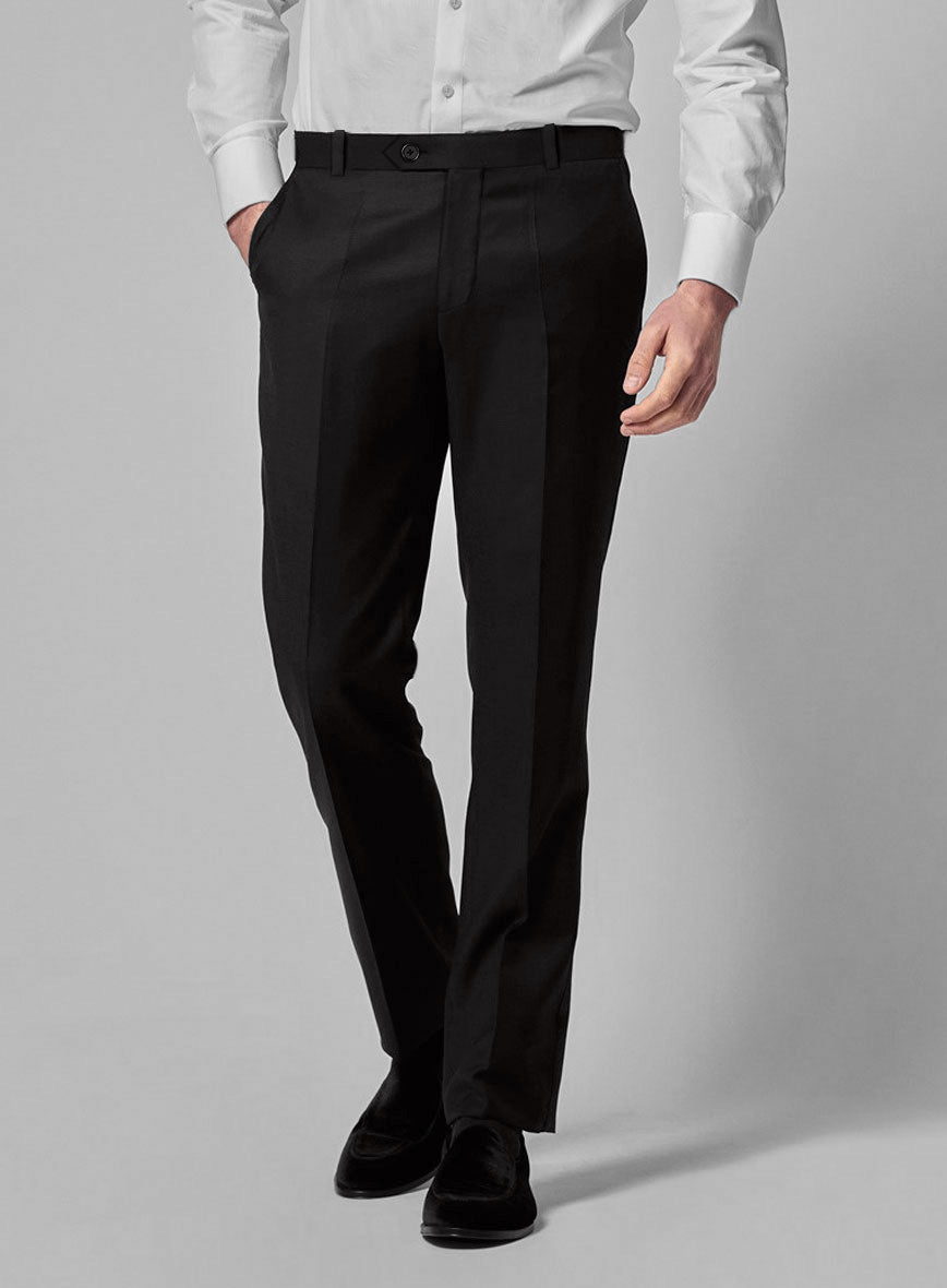 Black Smoking Double Breasted Tuxedo Suit - StudioSuits