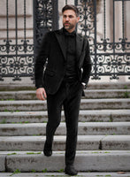 Black Velvet Tuxedo Suit - StudioSuits