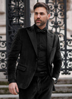 Black Velvet Tuxedo Suit - StudioSuits