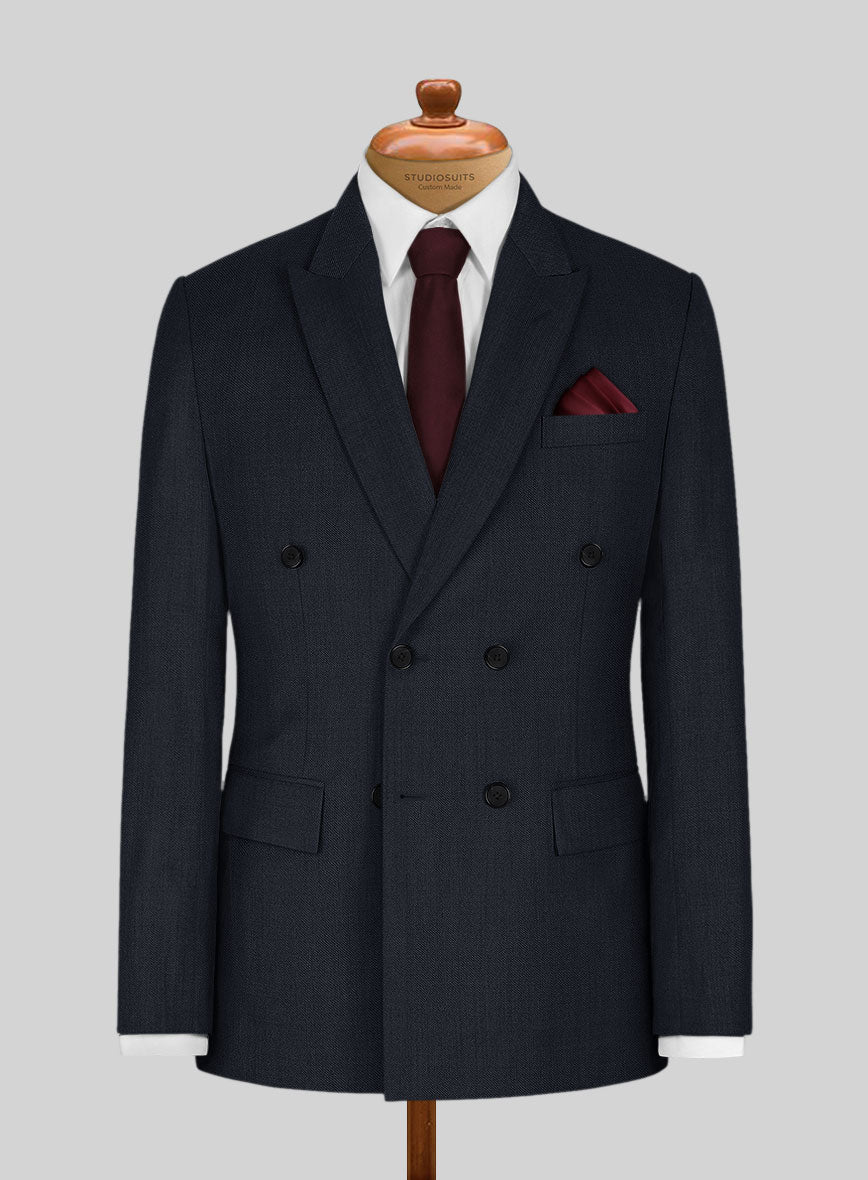 Blue Merino Wool Suit - StudioSuits