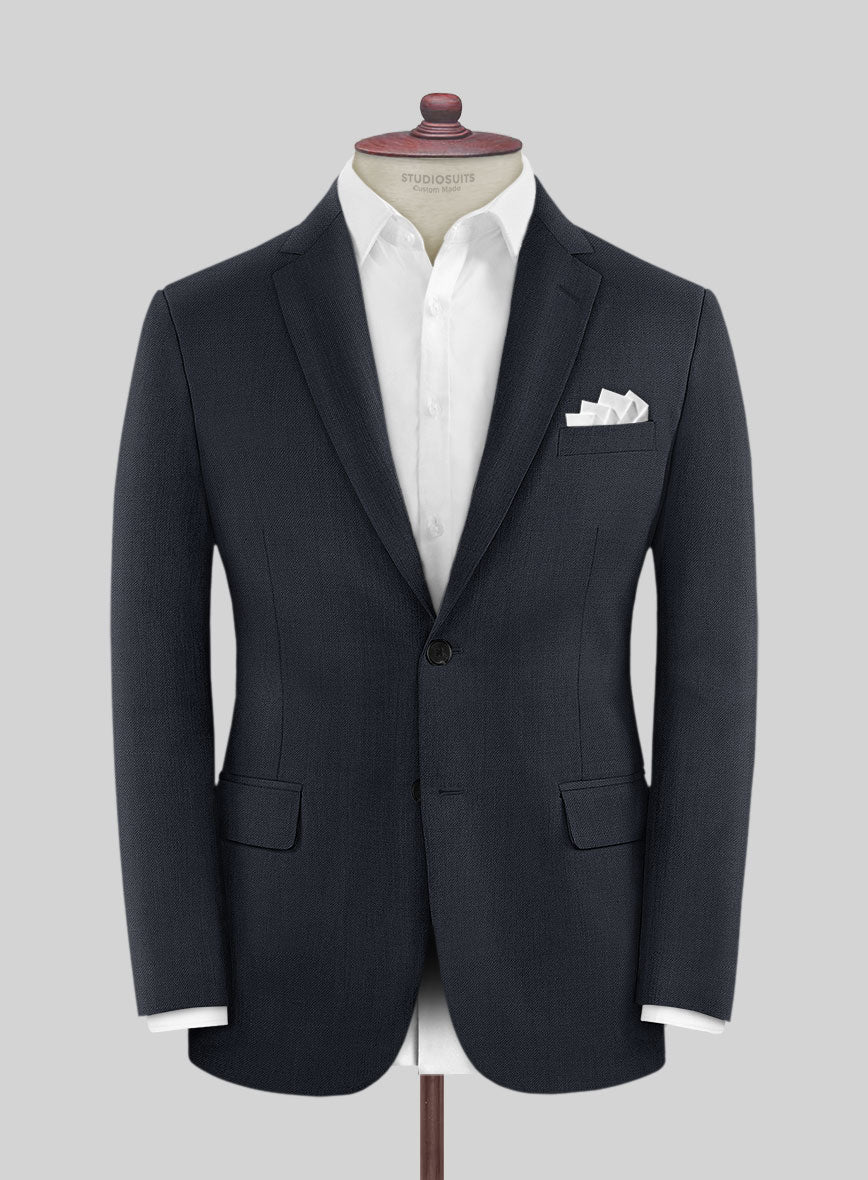 Blue Merino Wool Jacket - StudioSuits