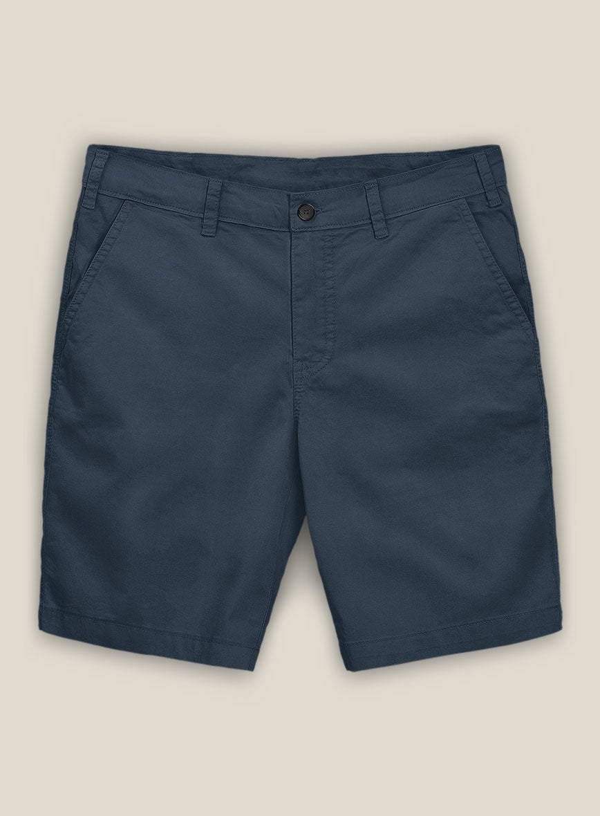 Gray Stretch Chino Shorts - StudioSuits