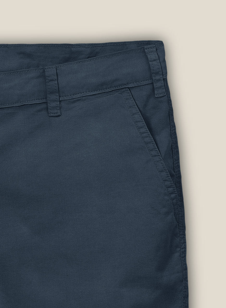 Gray Stretch Chino Shorts - StudioSuits