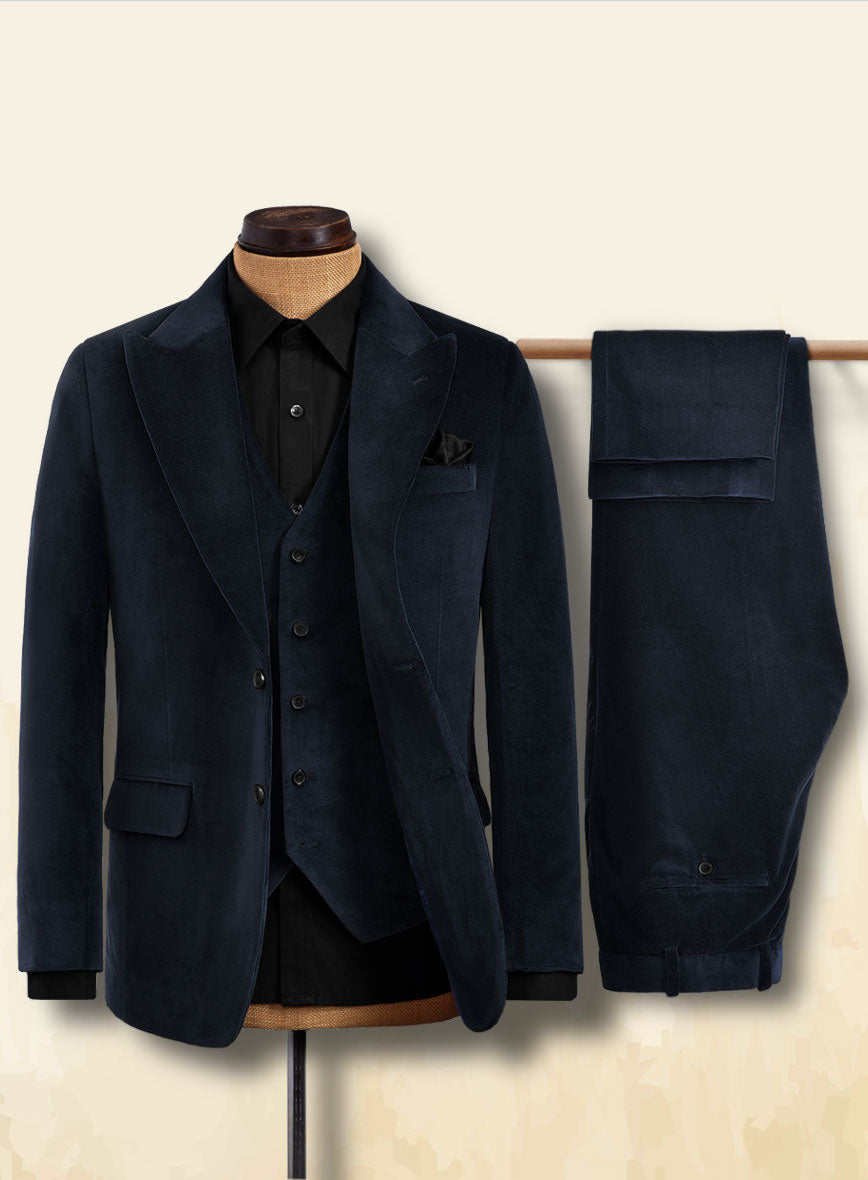 Blue Velvet 3 Piece Suit - StudioSuits