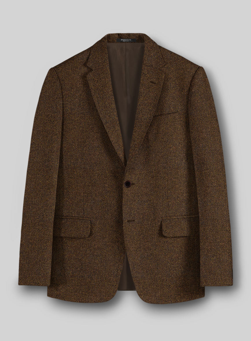 Bramble Brown Heavy Tweed Suit - StudioSuits