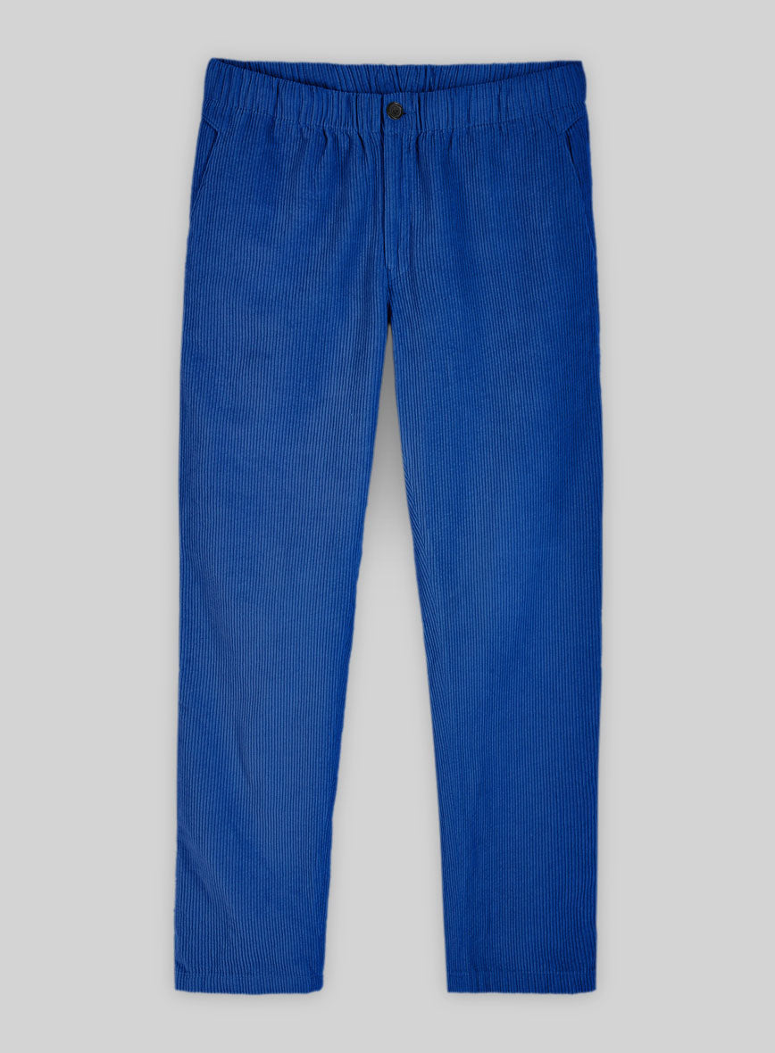 Easy Pants Bright Blue Corduroy - StudioSuits