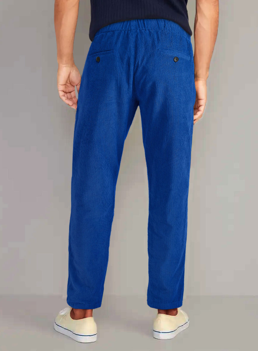 Easy Pants Bright Blue Corduroy - StudioSuits