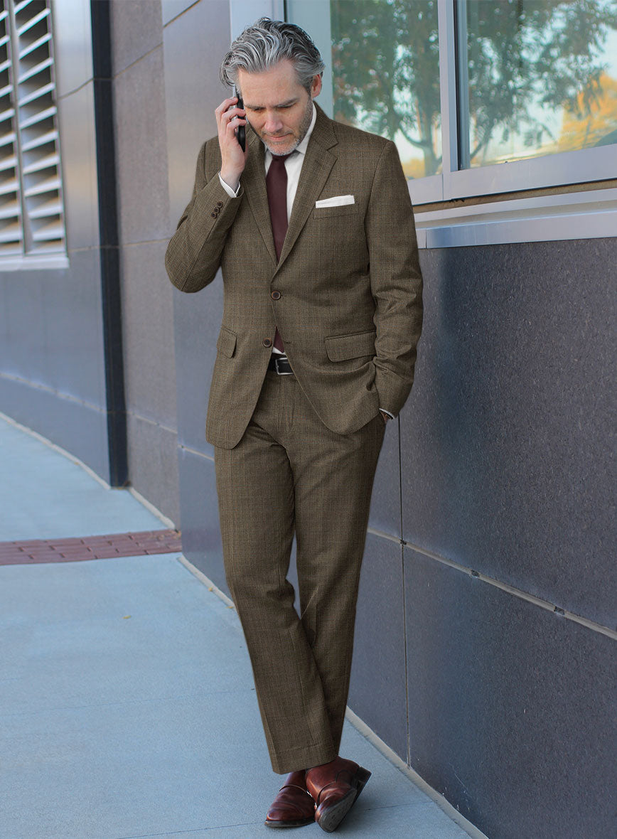 Bristol Brown Glen Suit - StudioSuits