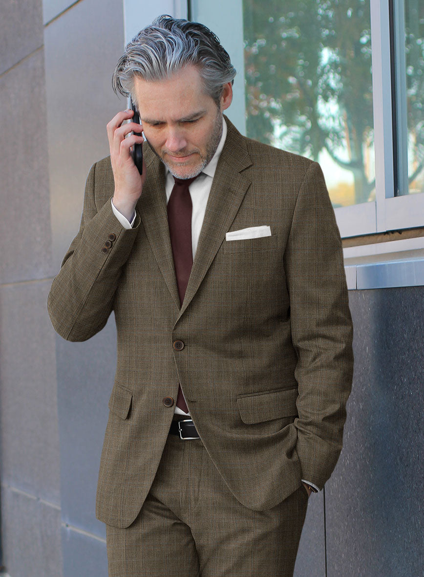 Bristol Brown Glen Suit - StudioSuits