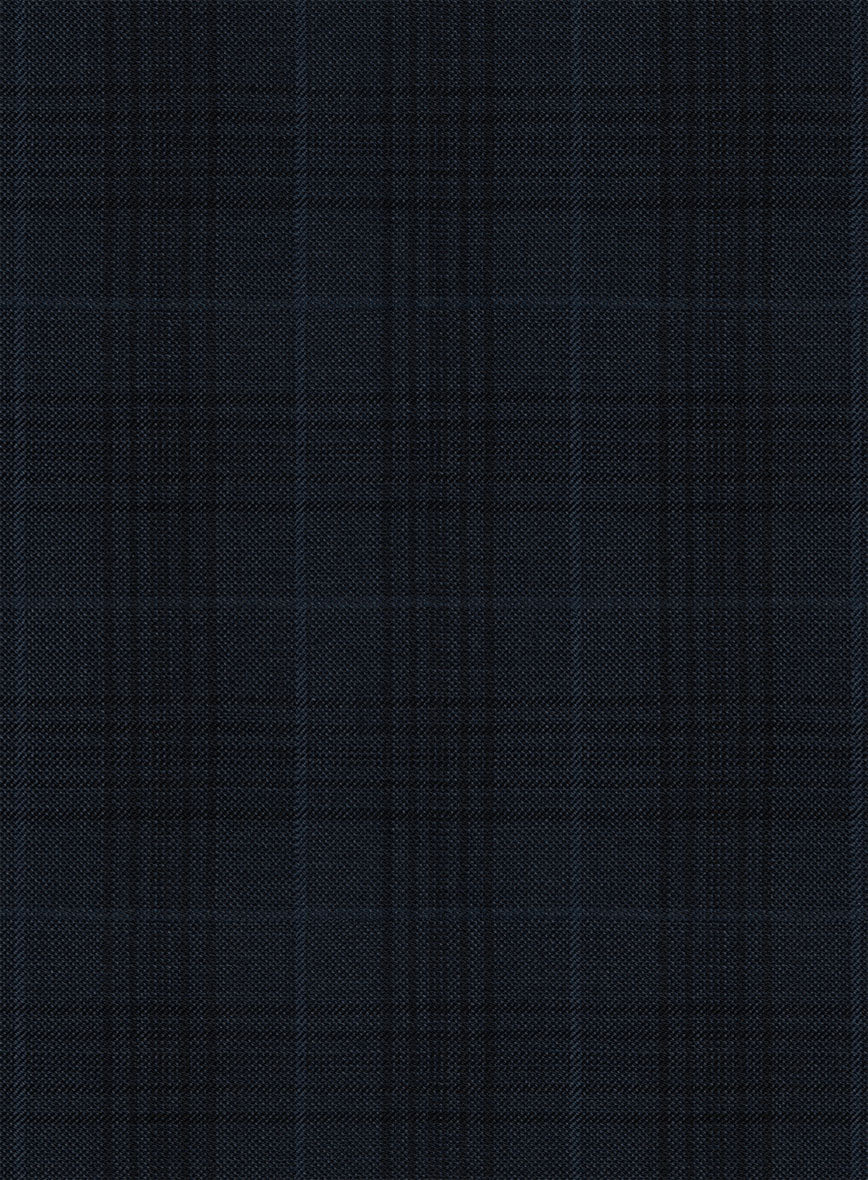 Bristol Alba Blue Checks Pants - StudioSuits