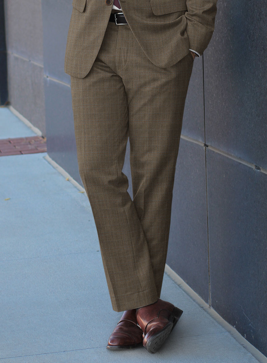 Bristol Brown Glen Pants - StudioSuits