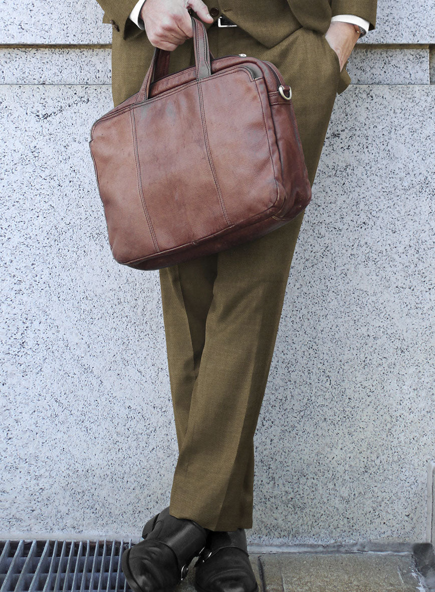 Bristol Coffee Brown Pants - StudioSuits