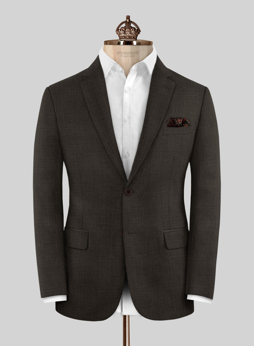 Bristol Nailhead Brown Jacket - StudioSuits