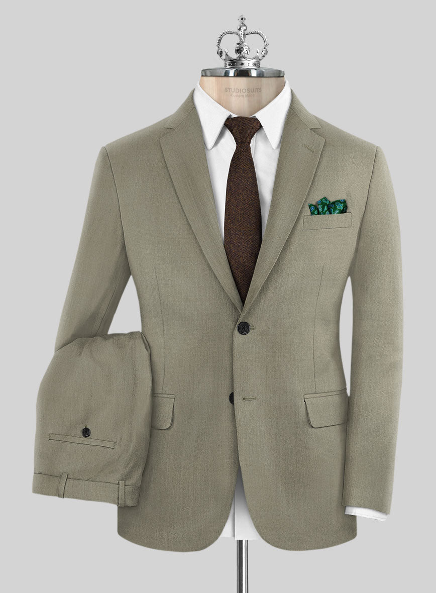 Bristol Olive Gray Suit - StudioSuits