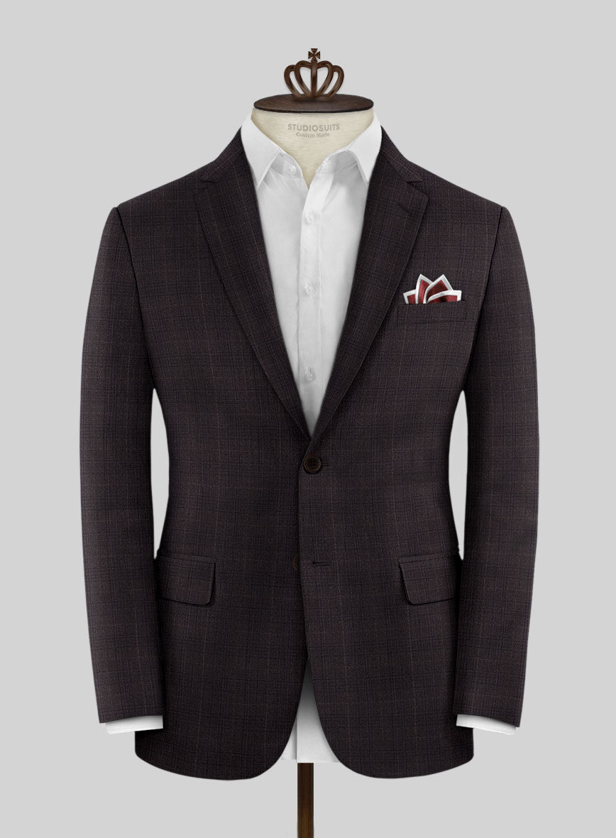 Bristol Rosalia Purple Checks Jacket - StudioSuits