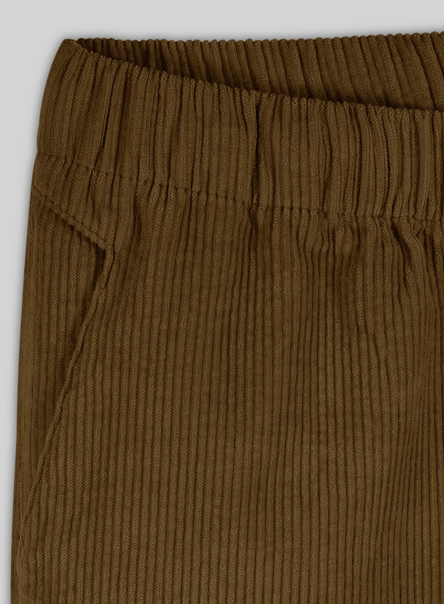 Easy Pants Brown Corduroy - StudioSuits