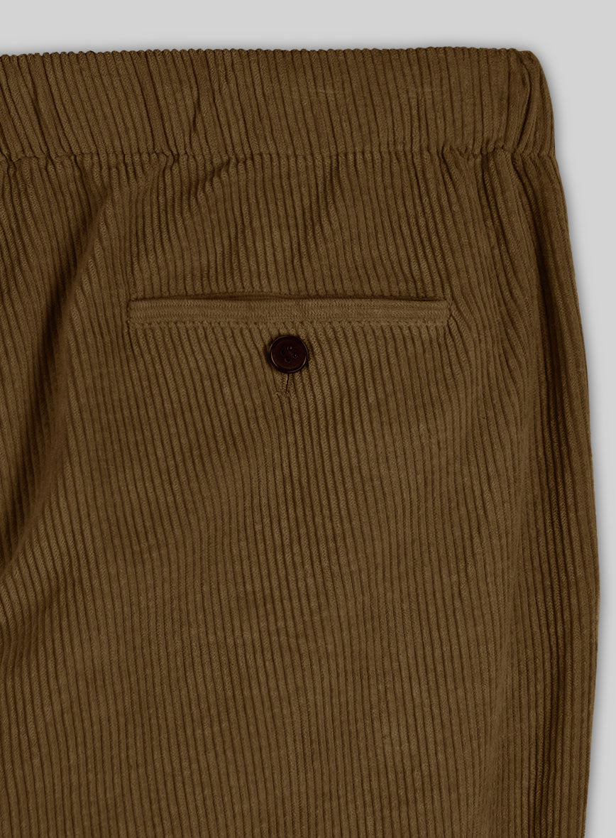 Easy Pants Brown Corduroy - StudioSuits