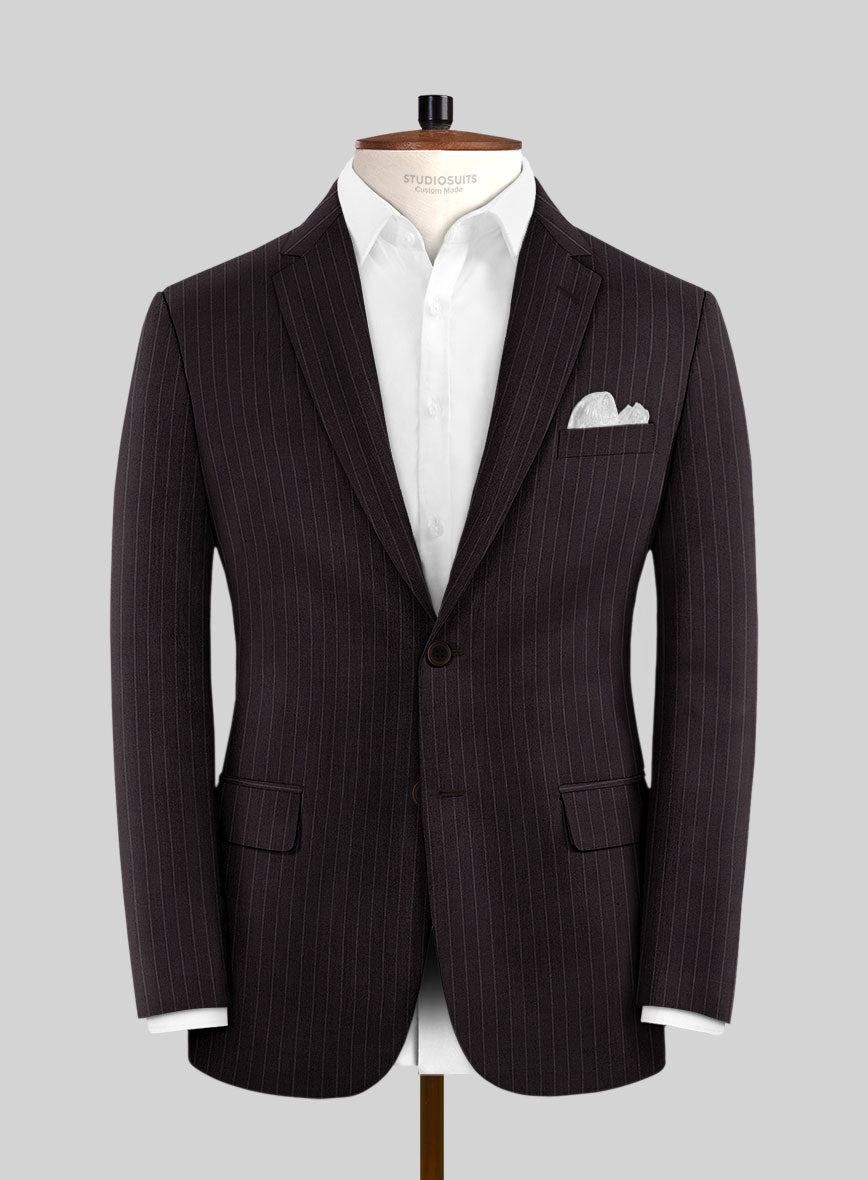 Brown Pinstripe Jacket - StudioSuits