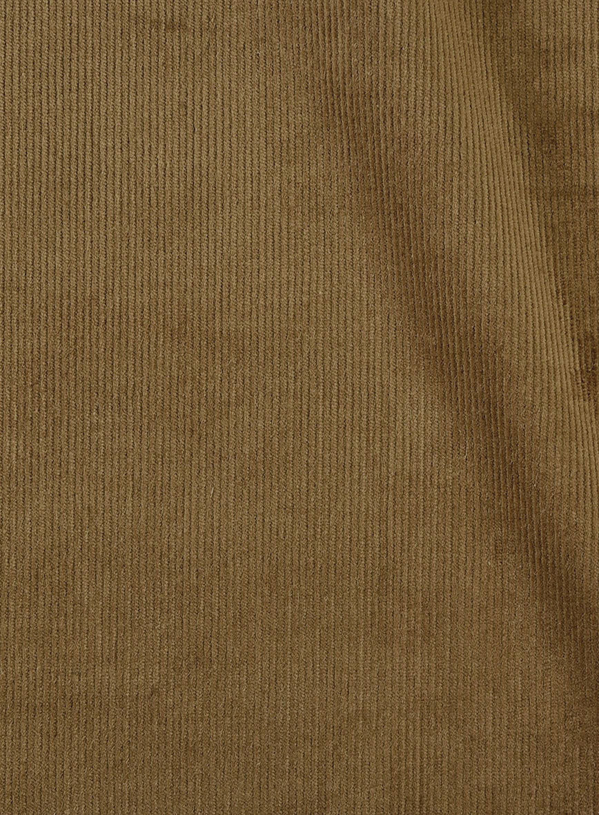 Brown Stretch Pin Corduroy Jacket - StudioSuits