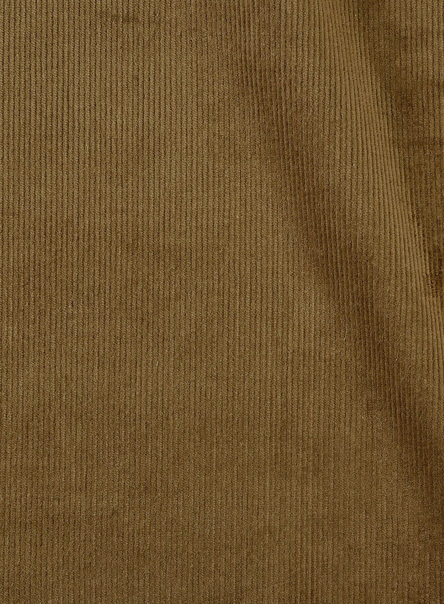 Brown Stretch Pin Corduroy Jacket - StudioSuits