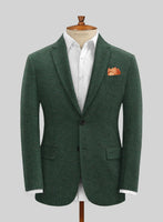 Bottle Green Herringbone Tweed Suit - StudioSuits