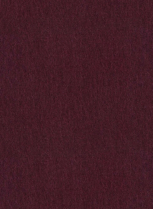 Burgundy Flannel Wool Pants - StudioSuits