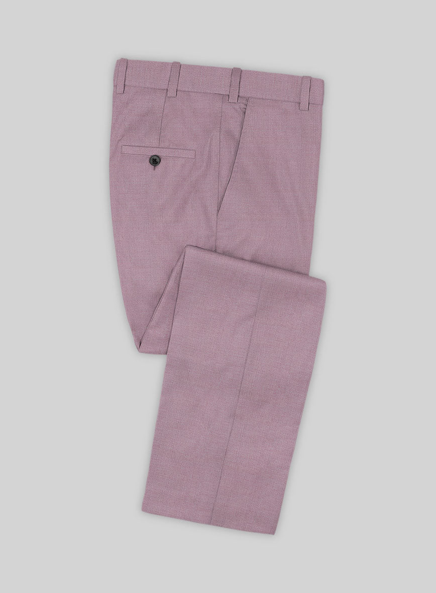 Caccioppoli Sun Dream Oriental Pink Wool Silk Pants - StudioSuits