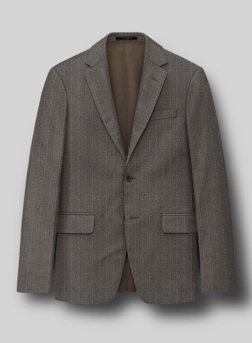 Caccioppoli Dapper Dandy Tafa Brown Wool Jacket