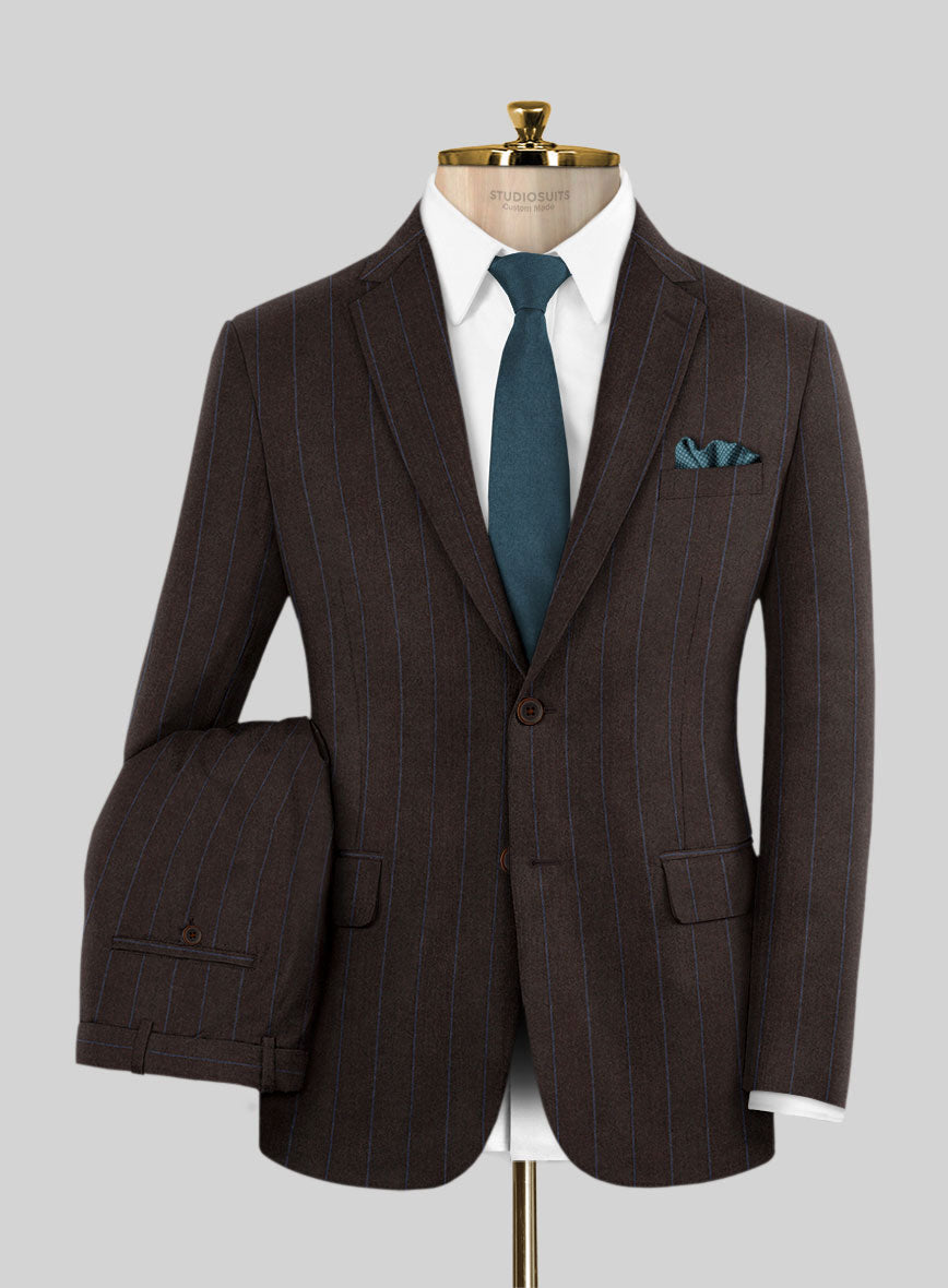 Caccioppoli Edoara Brown Wool Suit - StudioSuits