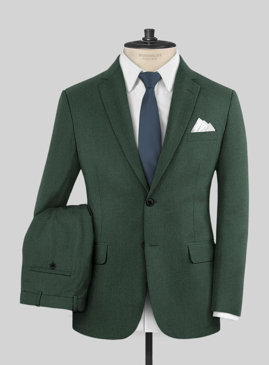 Caccioppoli Sun Dream Green Wool Silk Suit - StudioSuits