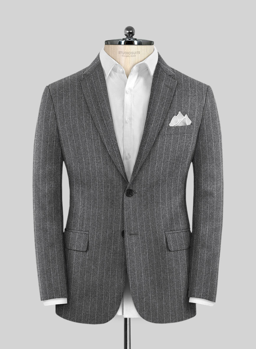 Caccioppoli Laudi Light Gray Wool Suit - StudioSuits