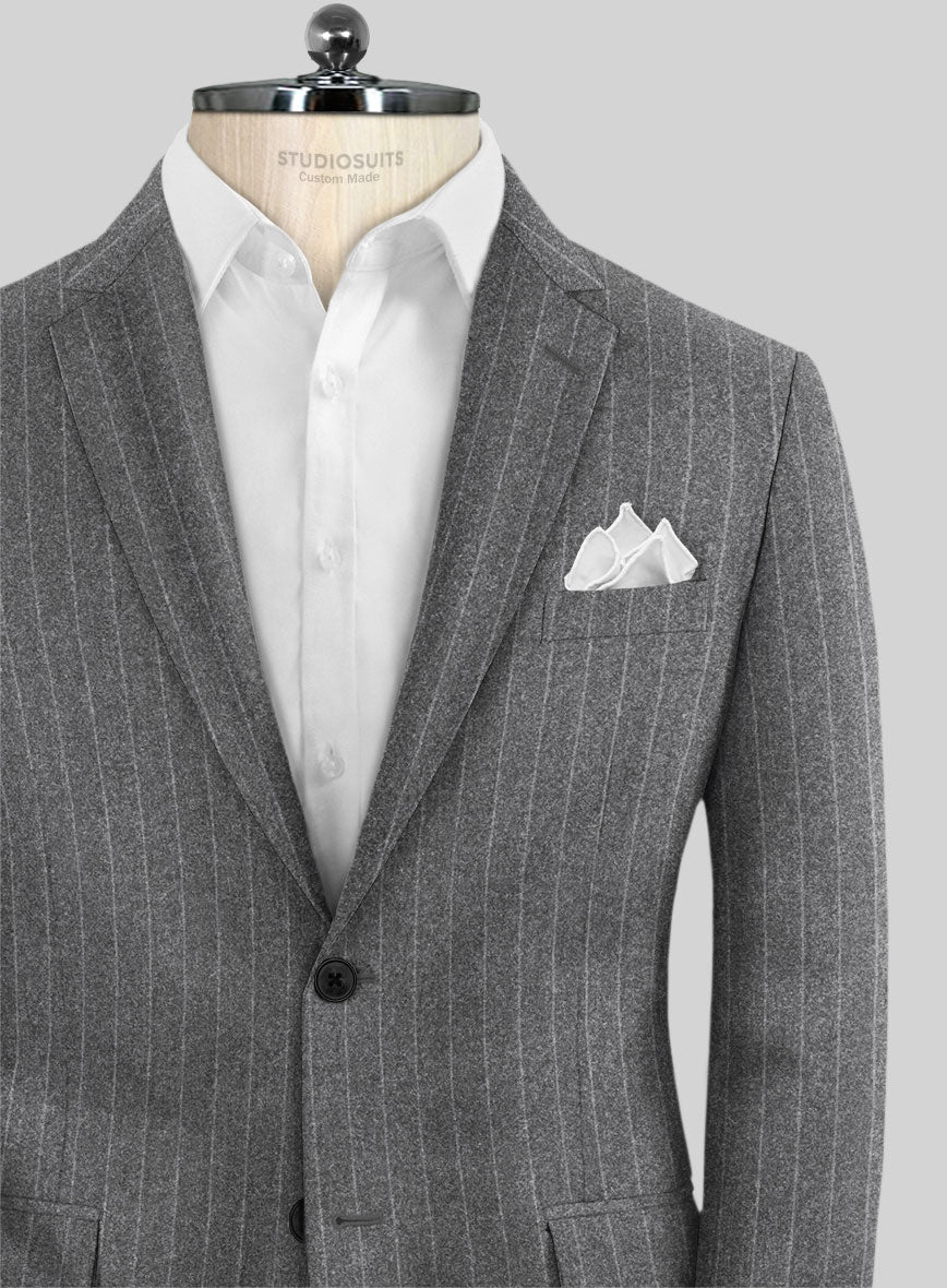 Caccioppoli Laudi Light Gray Wool Suit - StudioSuits