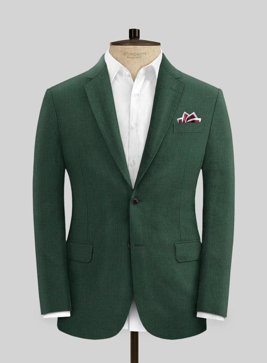 Campari Green Mile Linen Suit - StudioSuits