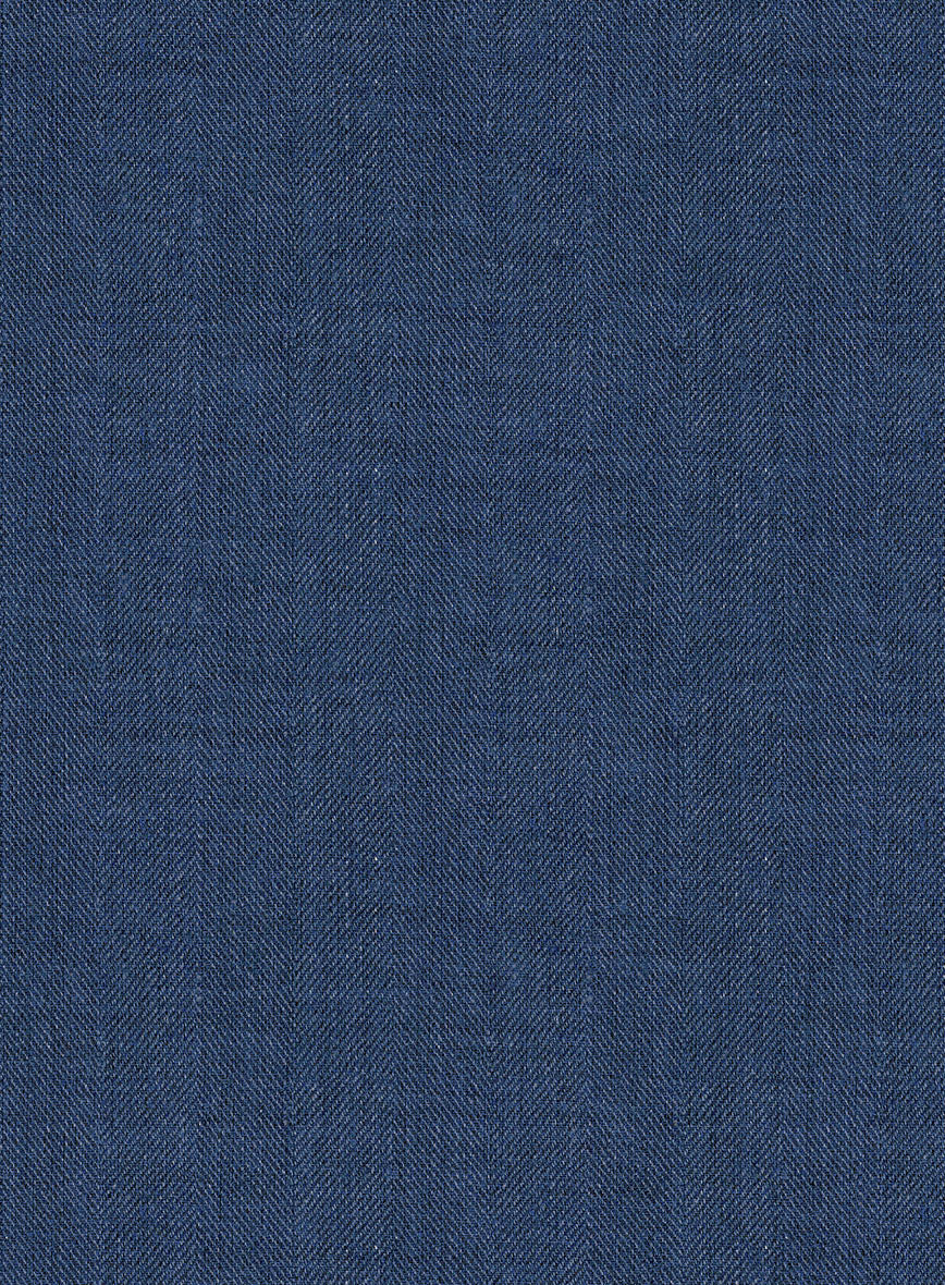 Campari Indigo Linen Jacket - StudioSuits