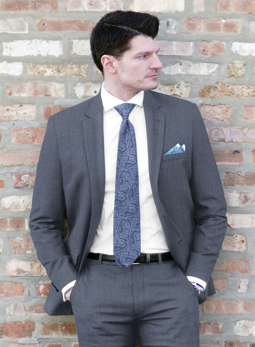 Cavalry Twill Blue Wool Jacket - StudioSuits