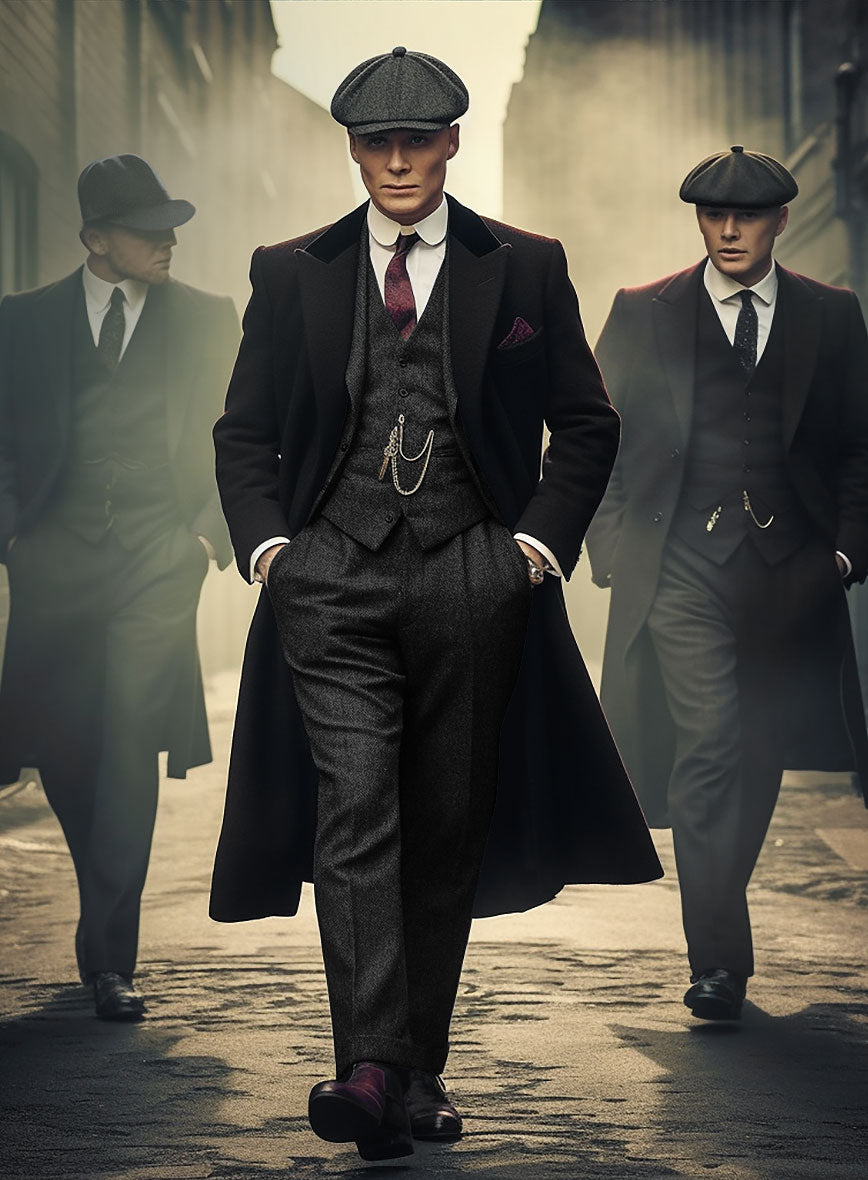 Peaky Blinders Suit - Thomas Shelby - Charcoal Tweed – StudioSuits