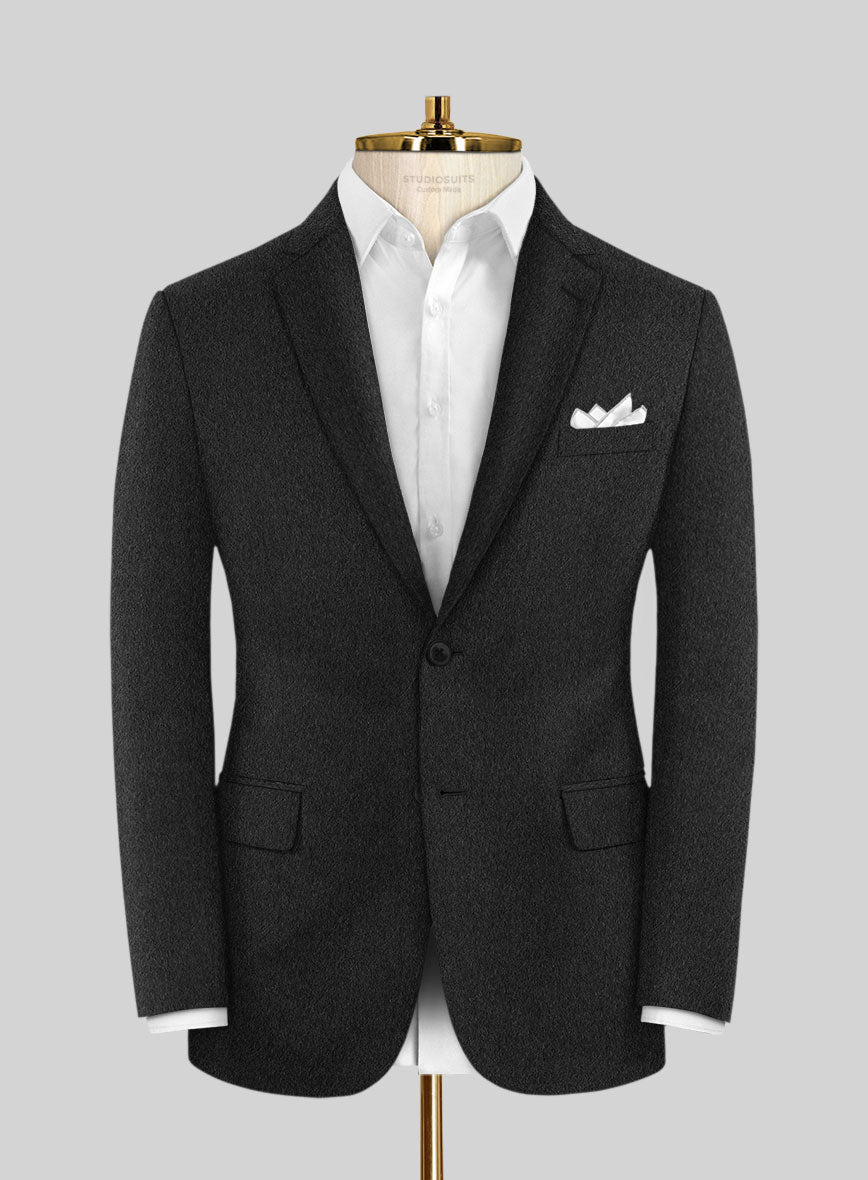 Charcoal Cashmere Jacket - StudioSuits